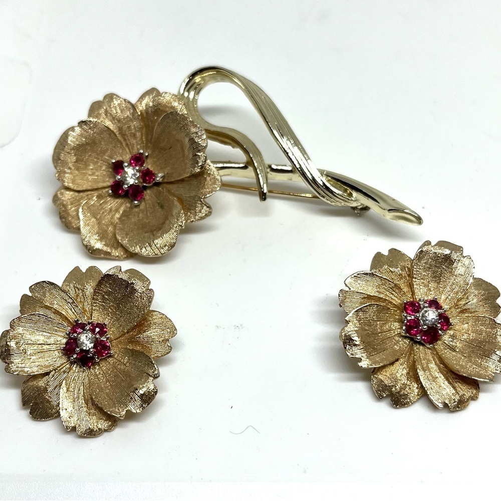 Marboux/Boucher Brooch & Earrings